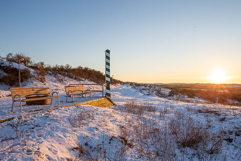 Stimmungsvoller Sonnenuntergang am nordwestlichsten Punkt Deutschlands