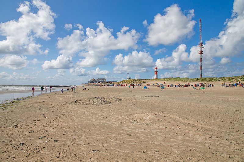 Wolkenspiel über dem Strand